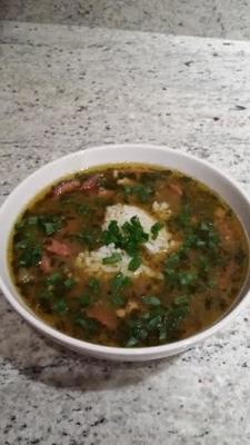 gombo ragu créole aux crevettes et à la saucisse