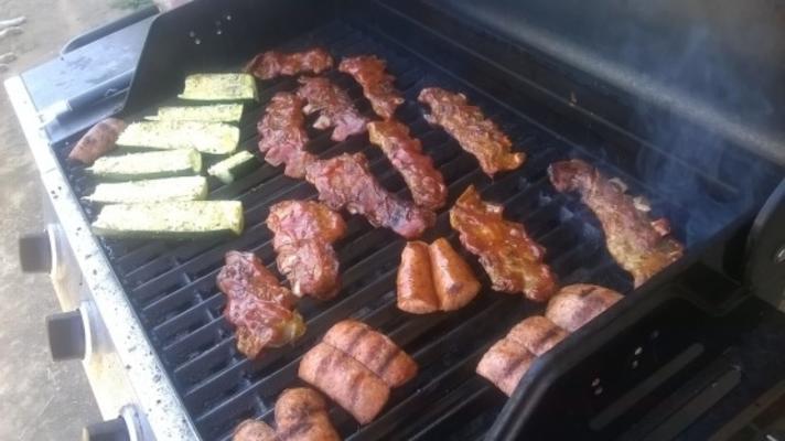 comme Butah! Rizettes de porc grillées avec sauce barbecue maison