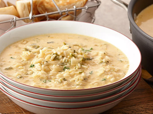 soupe de cheddar crémeux au brocoli