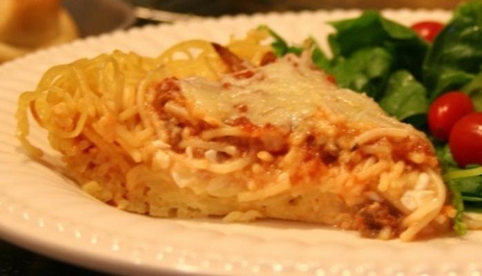 tarte aux spaghettis simple d'Amy