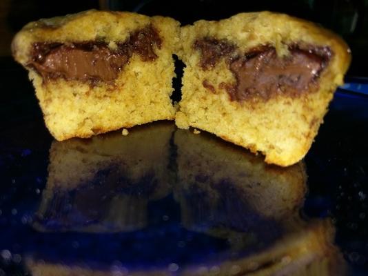 pain à la banane tourbillonné chocolat noisette (ou muffins)