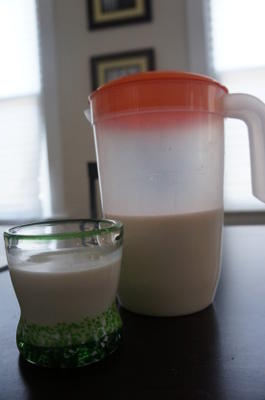 noix de cajou et lait d'amandes faits maison