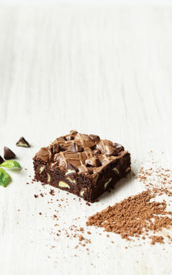 brownies moka à la menthe délicieuse et commerciale;