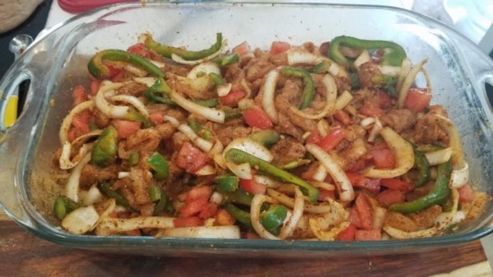 fajitas cuites au four