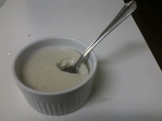 pudding au lait d'amande vanille facile (sans oeuf!)
