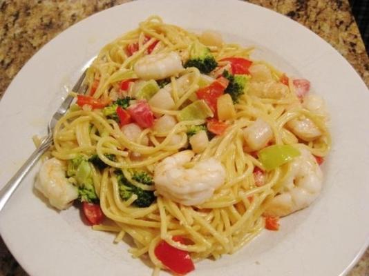 fettuccini aux fruits de mer alfredo