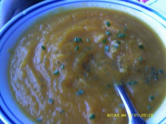 soupe de poire à la courge musquée