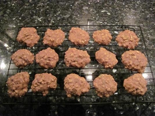 biscuits à l'avoine à la banane au beurre d'arachide