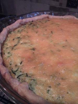 quiche au brocoli et aux courgettes