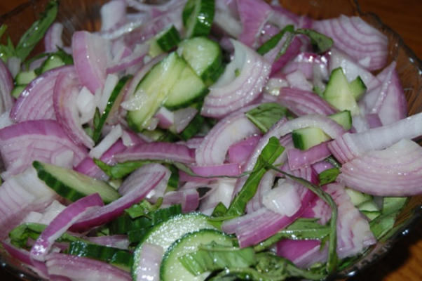 salade d'oignon rouge péruvienne