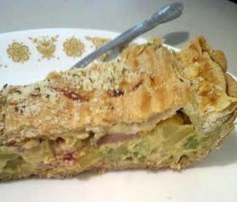 Tarte au jambon double croûte