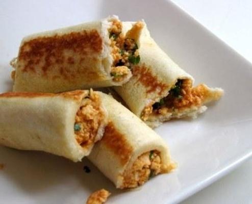 rouleau d'oeufs paneer