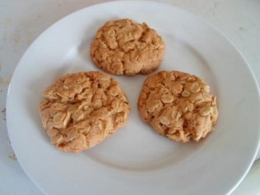 biscuits au miel et à l'avoine