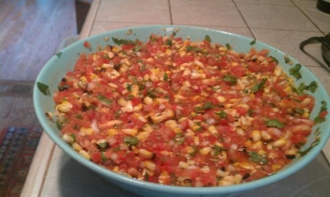 pico de gallo tomate chipotle de maïs rôti