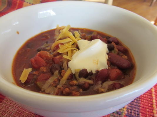 chili à la dinde de jo mama