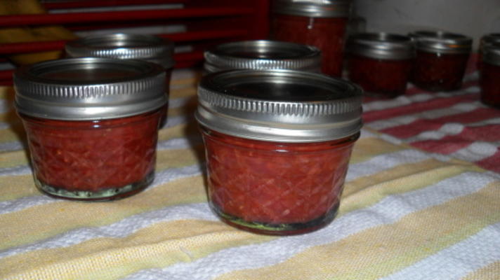 confiture d'érable à la cannelle et aux fraises