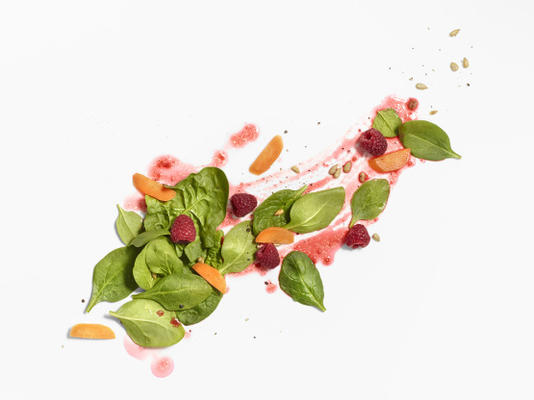 salade d'épinards ensoleillée