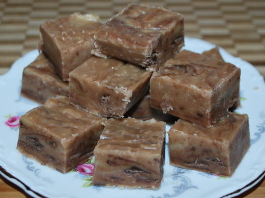 fudge au chocolat au beurre d'arachide simple