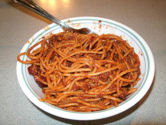 spaghetti épicé au chili chipotle