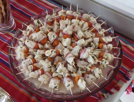 brochettes de ceviche