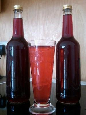 sirop de mûres-roses