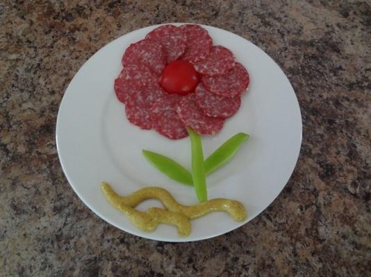 assiette de salami décoratif