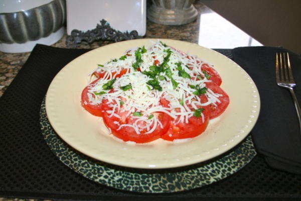 salade basilic tomate mozzarella