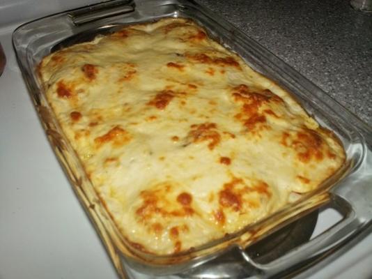 raviolis et brocolis alfredo