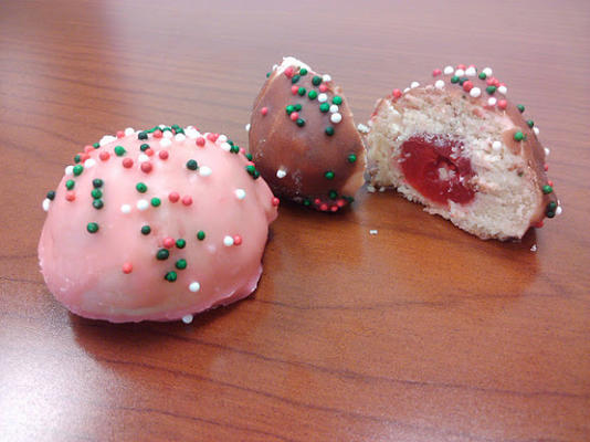 biscuits de boule de cerise (givrés)