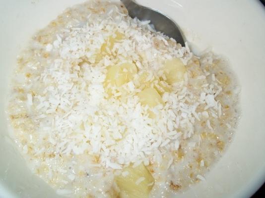 gruau pina colada (porridge) faible en gras