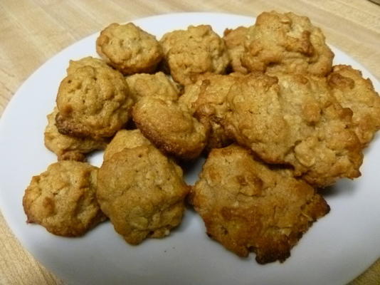 flocons d'avoine et des biscuits au beurre