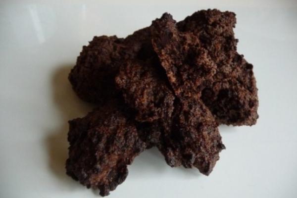 biscuits au chocolat de noix de coco à faible teneur en glucides g / f s / f