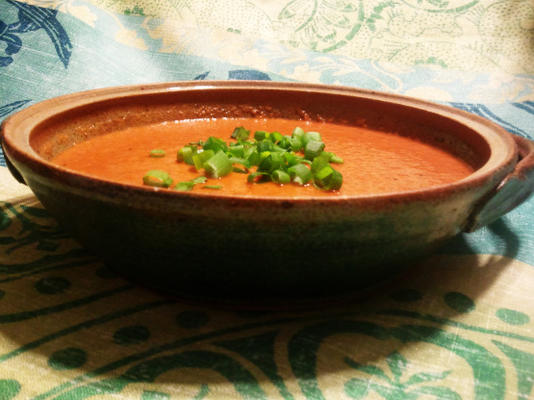 soupe de tomates et de poivrons rouges