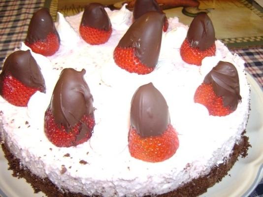 Cheesecake à la fraise et au chocolat