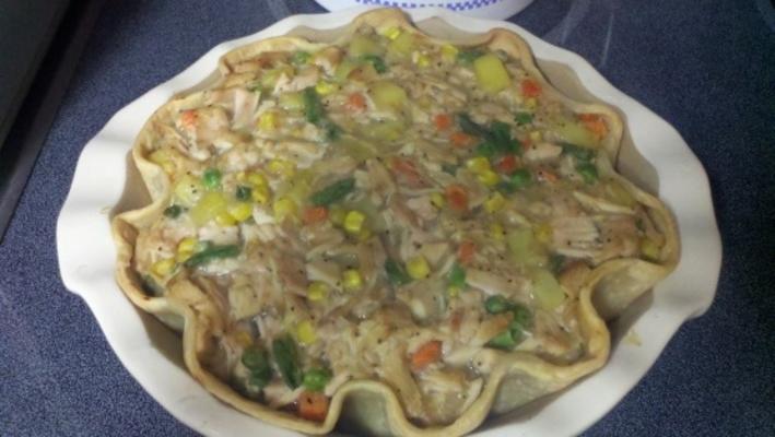 Tarte à la dinde ouverte