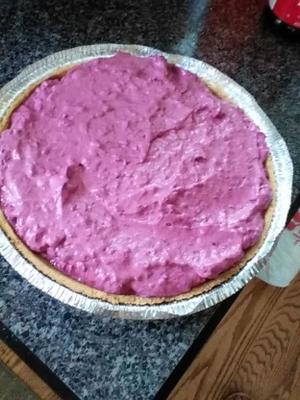 tarte à la crème de framboise noire