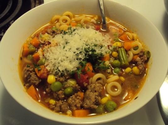 soupe au boeuf et aux légumes