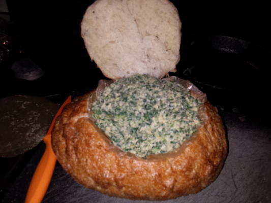 Trempette froide aux épinards et aux artichauts