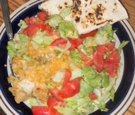 poulet enchilada au chili vert du Nouveau-Mexique