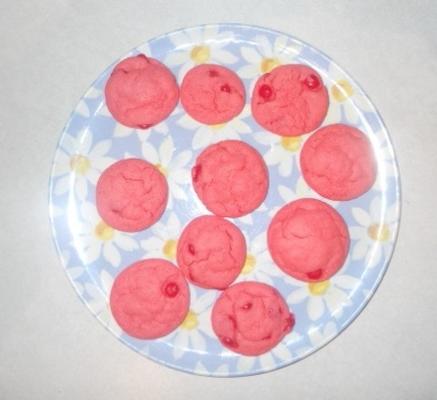 biscuits chauds de valentine rouges