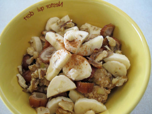 gruau cru: goûte la tarte aux pommes