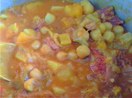 sopa de garbanzos (soupe aux pois chiches)