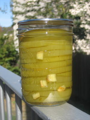 pickles de tomates vertes (à base de citron vert)