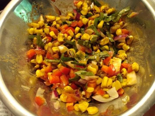 salade de maïs et poivrons