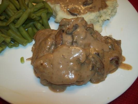 filet de porc avec sauce aux champignons