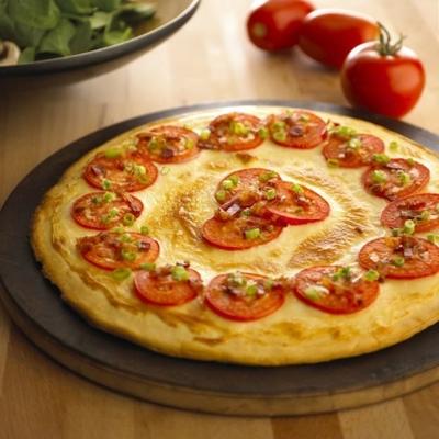 crandegrave; pizza au brie avec tomates et bacon