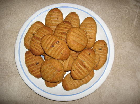 biscuits aux pépites de chocolat au beurre de cacahuète