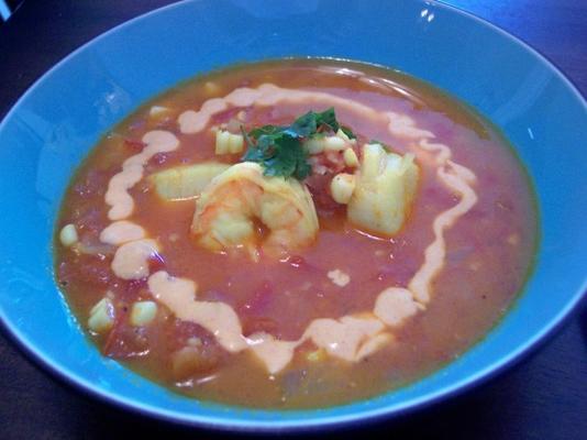 bouillabaisse d'été à la rouille fumée