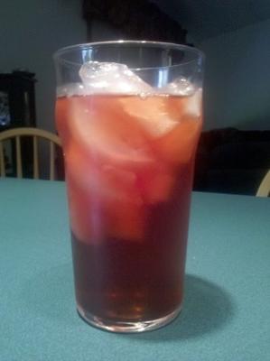 thé glacé à la framboise de Bobber