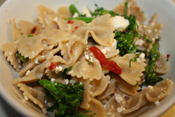 pâtes au broccolini et feta